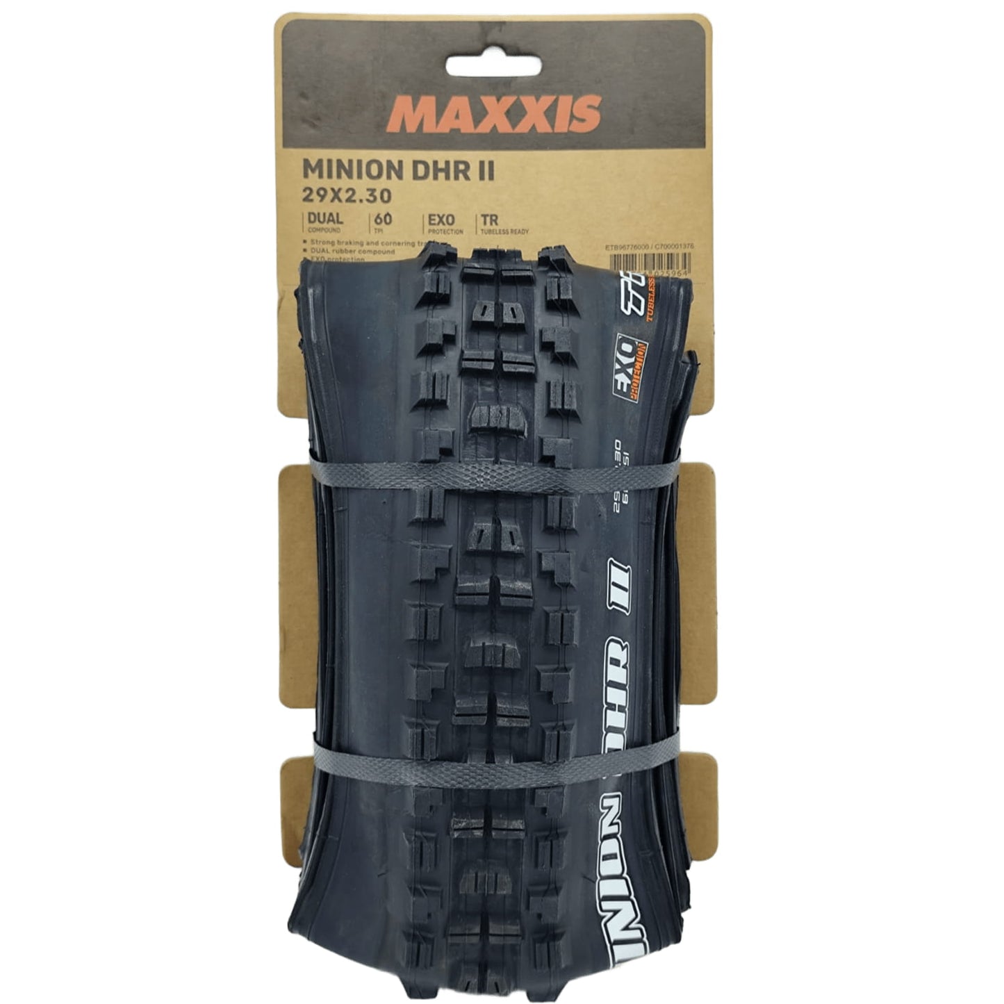 Maxxis MINION DHR II 29X2.30" TR EXO DUAL 60TPI Neumático plegable