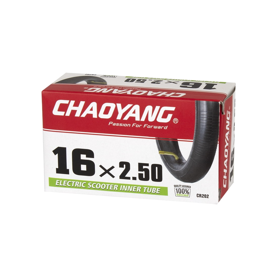 CHAOYANG Cámara 16x2.5 Patinete - Schrader (Válvula acodada 45º)