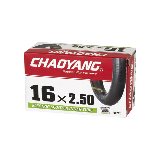 CHAOYANG Cámara 16x2.5 Patinete - Schrader (Válvula acodada 45º)