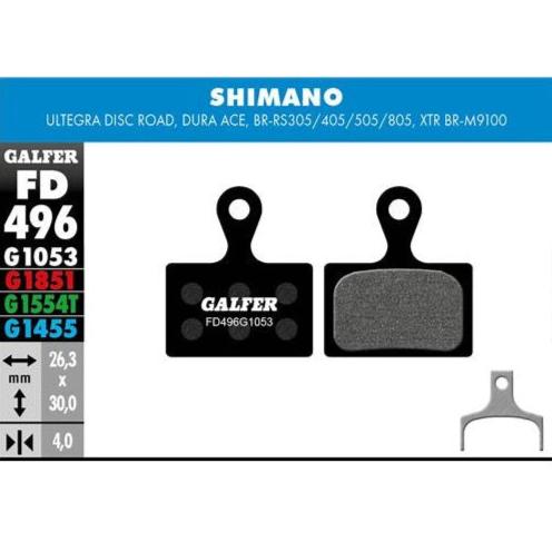 GALFER Pastillas de Freno Disco FD496 - SHIMANO ULTEGRA DISC ROAD, XTR 2019
