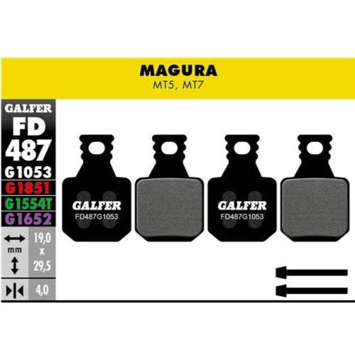 GALFER Pastillas de Freno Disco FD487 - MAGURA MT5 / MT7