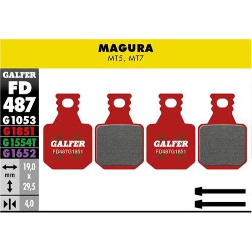 GALFER Pastillas de Freno Disco FD487 - MAGURA MT5 / MT7