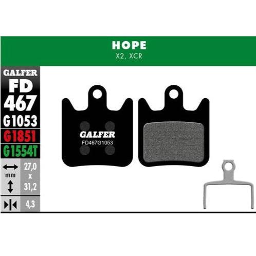 GALFER Pastillas de Freno Disco FD467 - HOPE X2, XCR