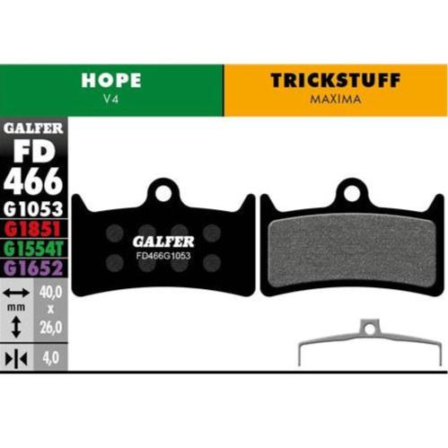 GALFER Pastillas de Freno Disco FD466 - Hope V4, Trickstuff Maxima