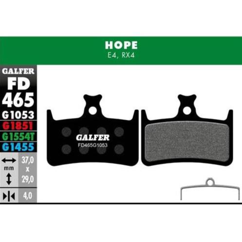 GALFER Pastillas de Freno Disco FD465 - Hope E4, Shimano RX4