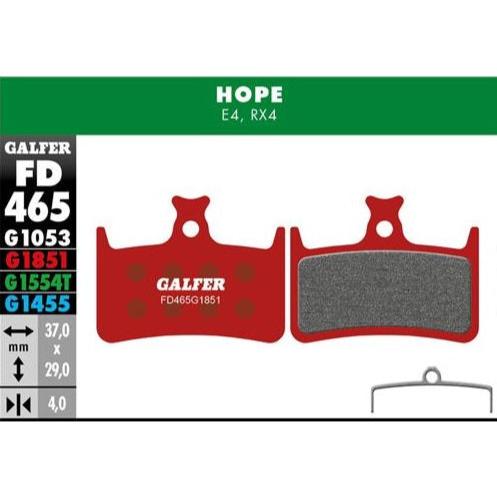 GALFER Pastillas de Freno Disco FD465 - Hope E4, Shimano RX4