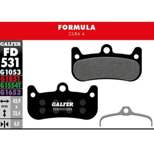 GALFER Pastillas de Freno Disco FD531 - Formula Cura 4