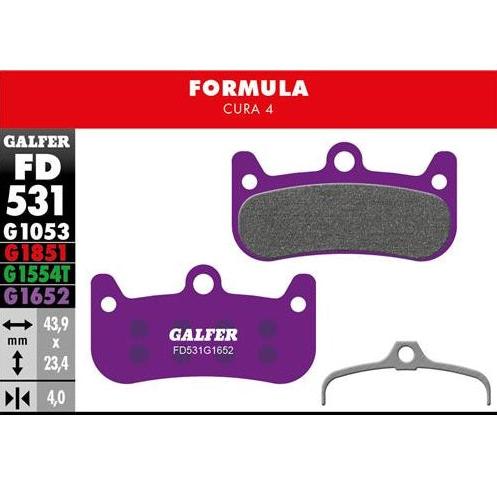 GALFER Pastillas de Freno Disco FD531 - Formula Cura 4