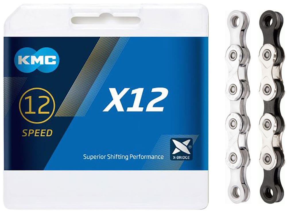 Cadena KMC X12 12 velocidades 126e Plata