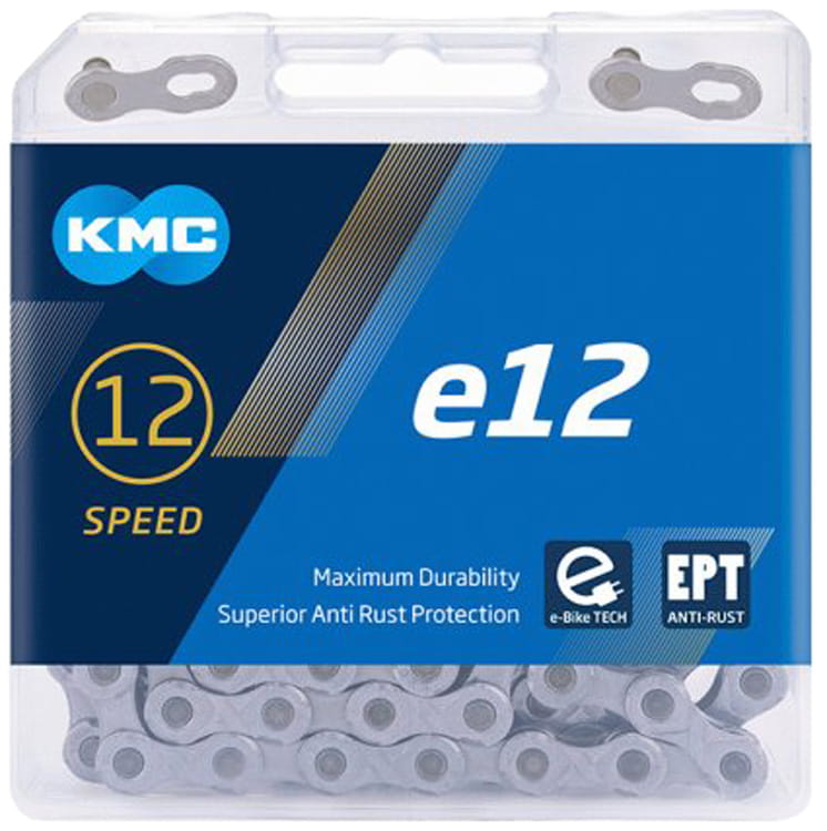 Cadena KMC e12 12 velocidades 130e Plata