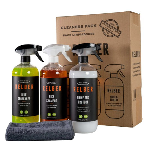 RELBER Pack limpiadores (Desengrasante + Champú + Abrillantador)