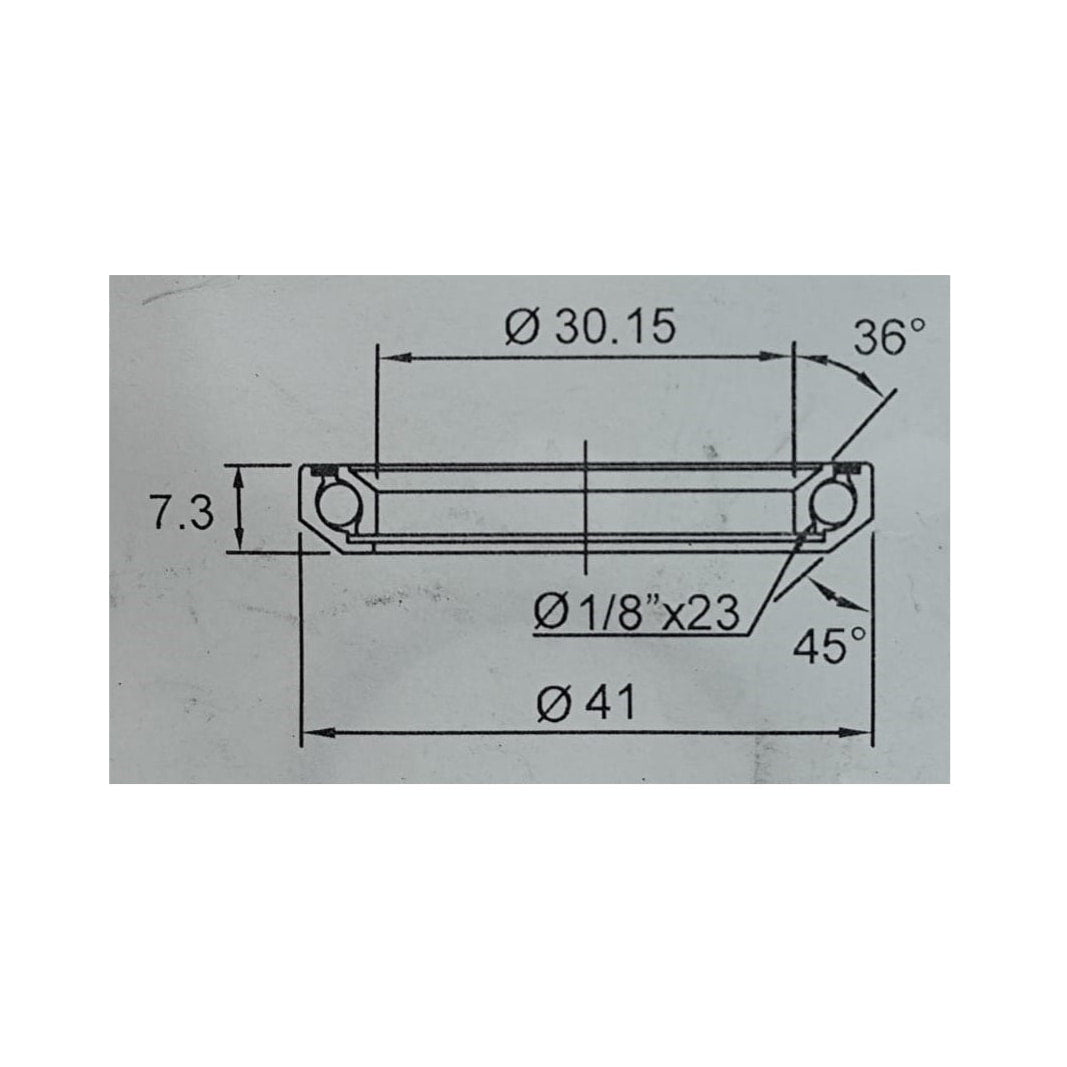 Rodamiento FSA TH-873/DJ 1-1/8 - MR040 30,15x41x7,3mm - 36º/45º