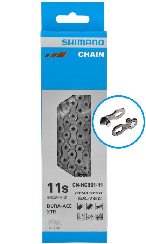 Cadena Shimano DURA-ACE/deore XTR 11v CN-HG901-11 116e con Quick Link