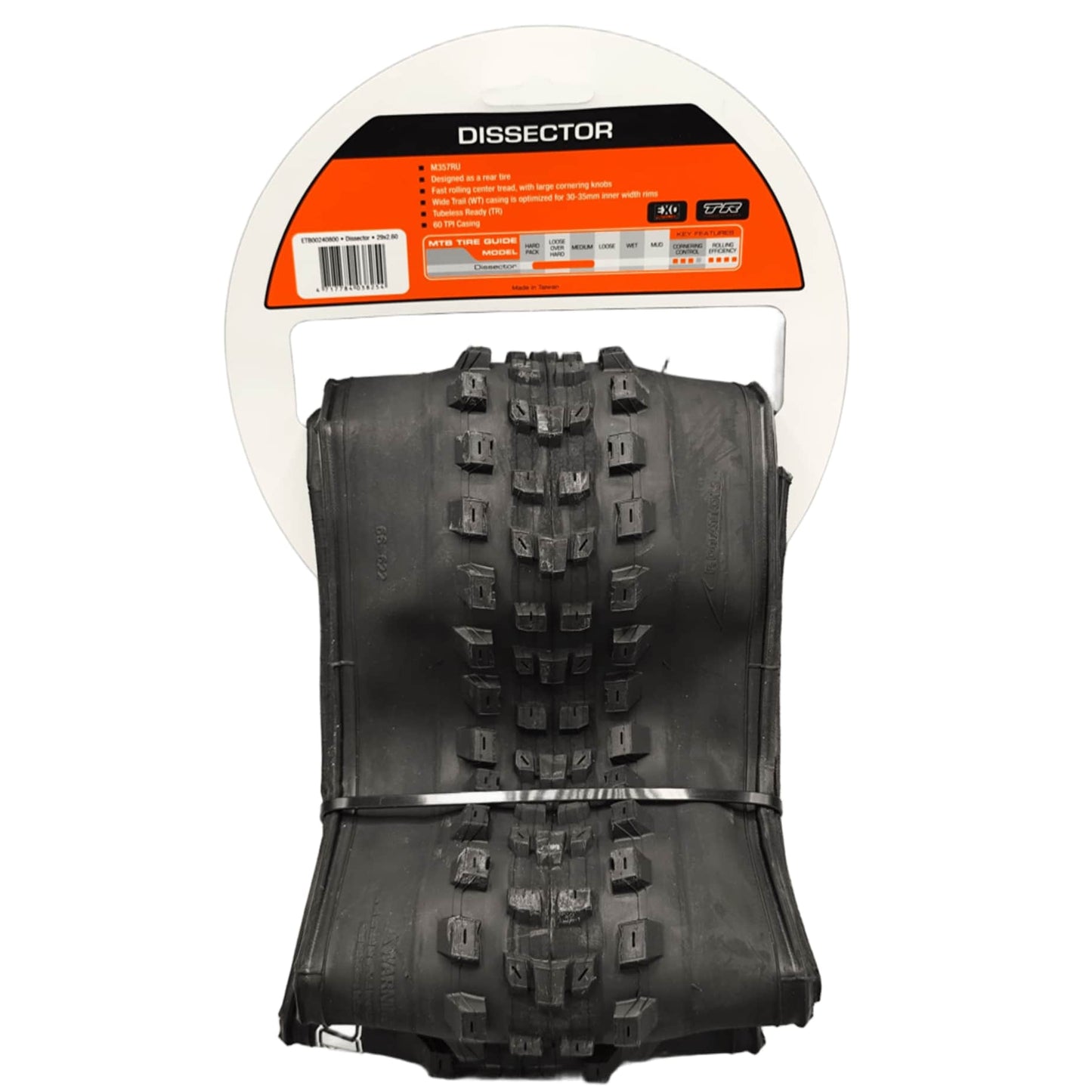 Maxxis DISSECTOR 29X2.60" TR EXO DUAL 60TPI Neumático plegable