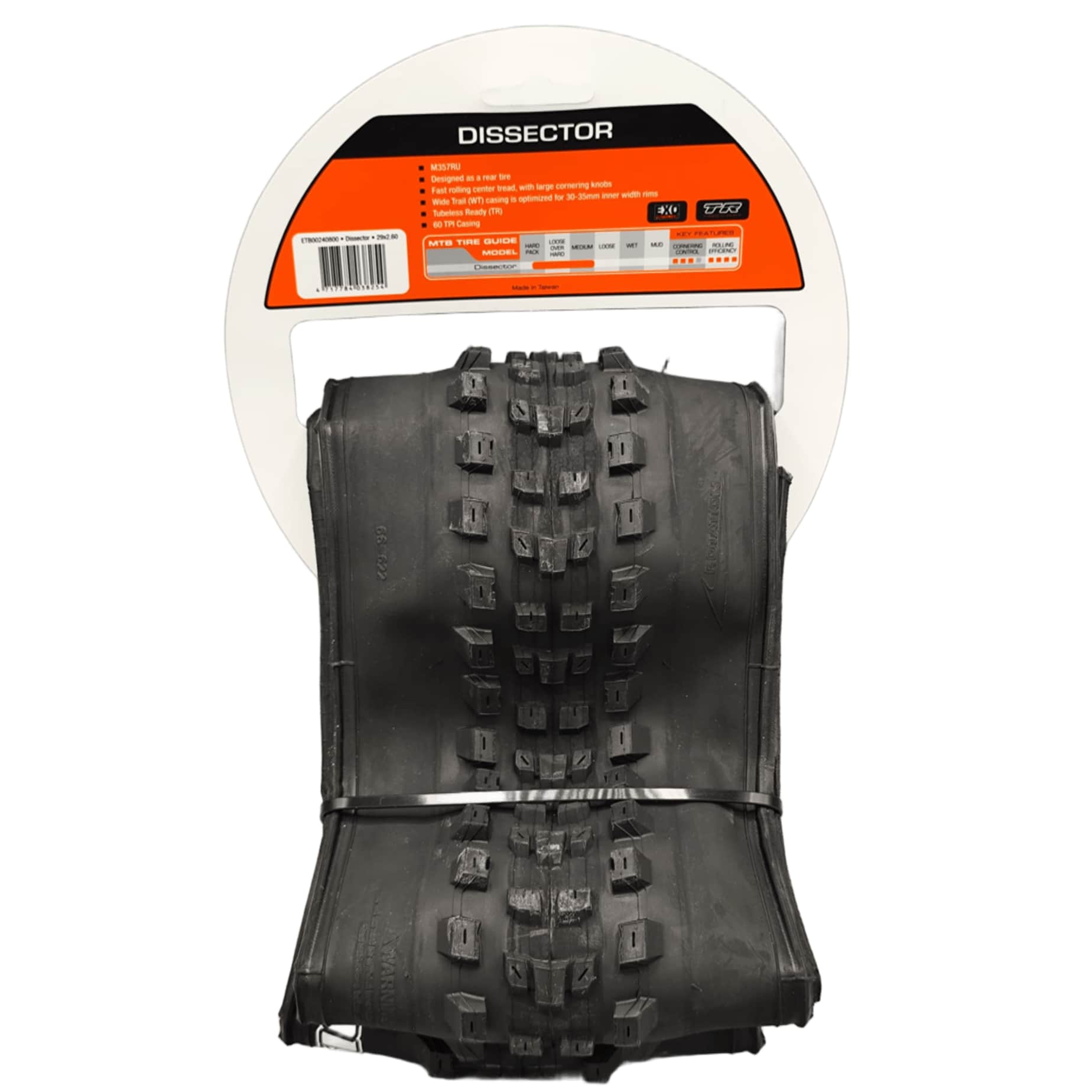 Maxxis DISSECTOR 29X2.60" TR EXO DUAL 60TPI Neumático plegable