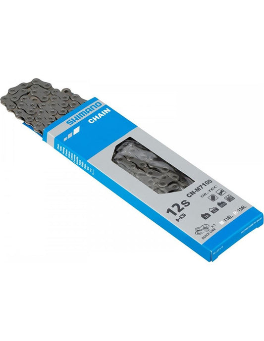 Cadena Shimano Deore SLX 12v 126e CN-M7100 con Quick Link