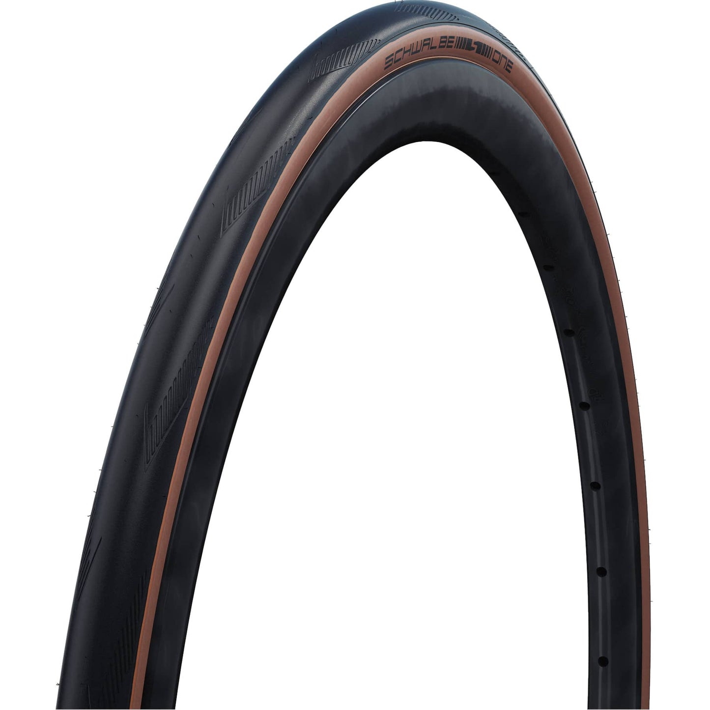 SCHWALBE Neumático plegable PRO ONE TUBELESS 28X1.25" (700X32C) RACE GUARD - ADDIX - Bronze Sidewall