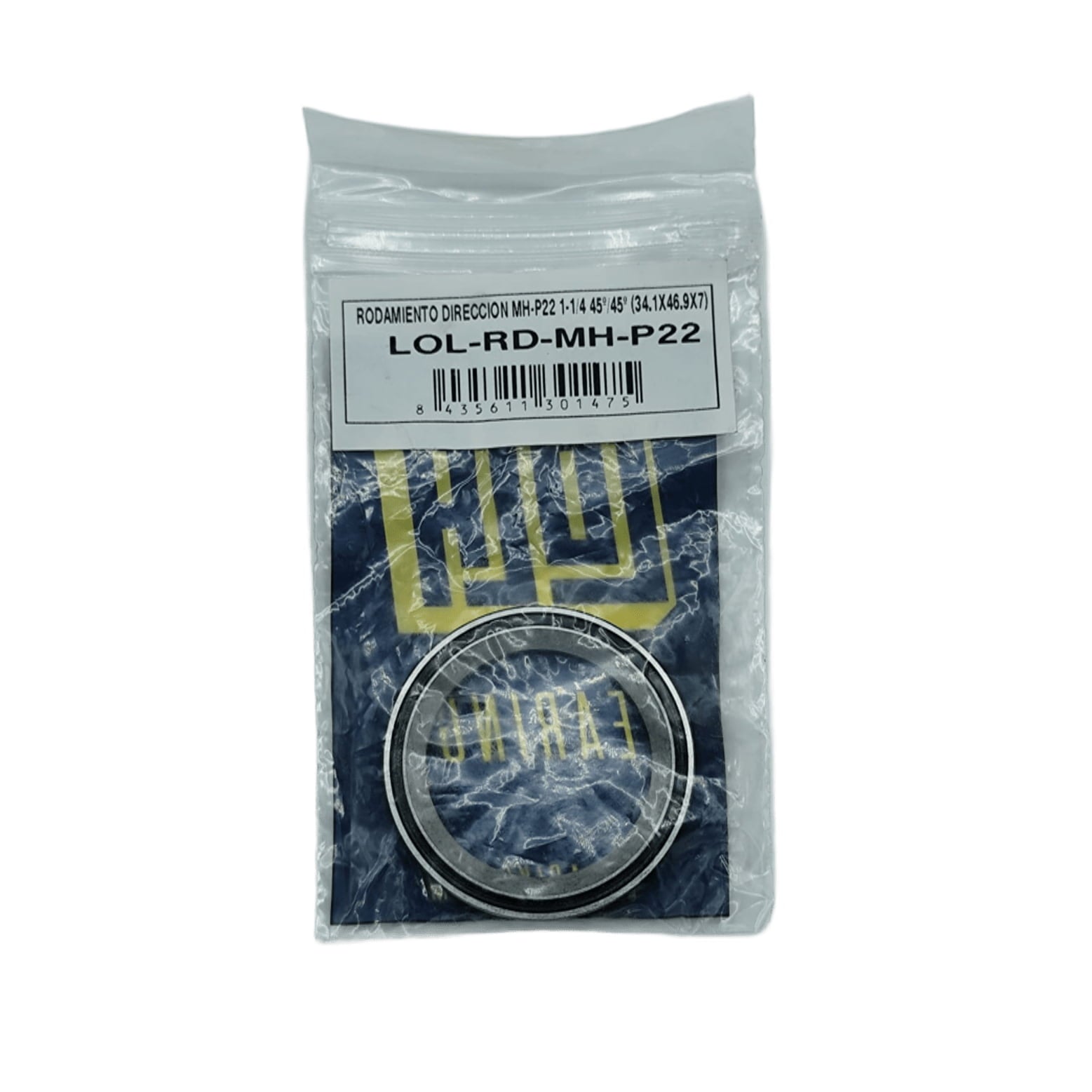 Rodamiento dirección LOLA MH-P22 1-1/4"  34.1x46.9x7mm - 45º/45º TH MR180