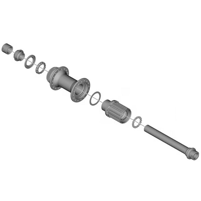 SHIMANO FH-MT400-B Buje trasero Center-Lock - 32H - 12x148mm Bosst