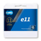 Cadena KMC e11 11 velocidades 122e Plata