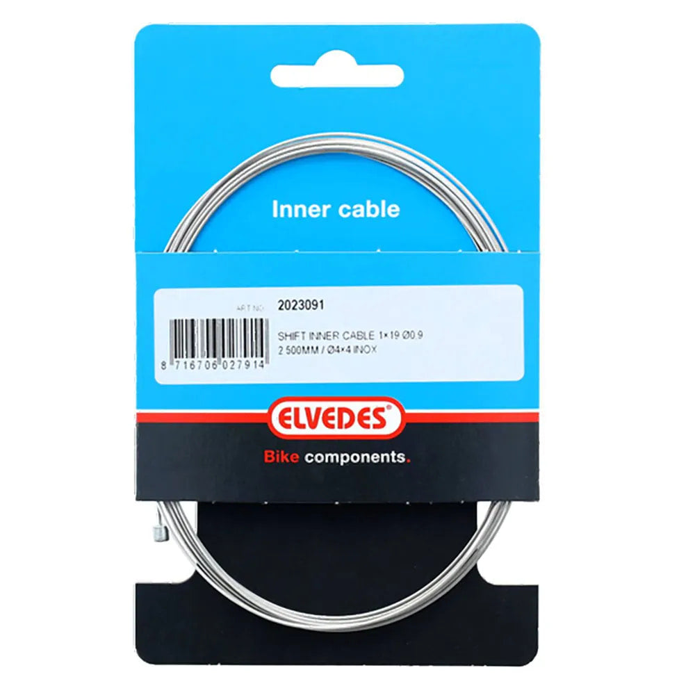 Cable Cambio ELVEDES Acero INOX  0.9mmX2500mm