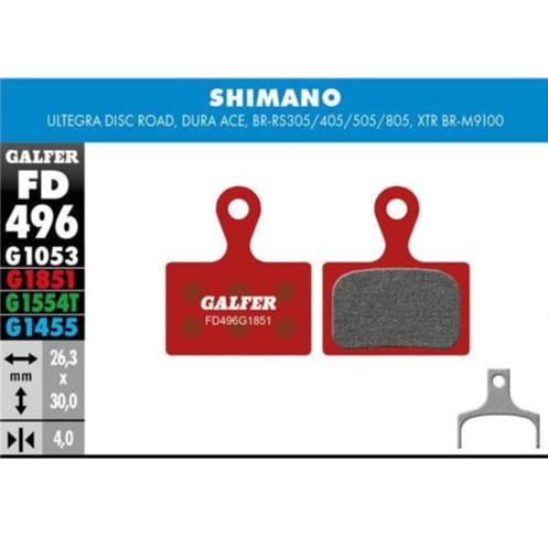 GALFER Pastillas de Freno Disco FD496 - SHIMANO ULTEGRA DISC ROAD, XTR 2019