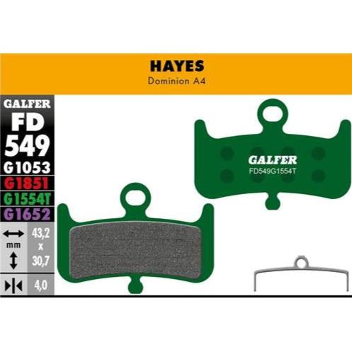 GALFER Pastillas de Freno Disco FD549 - Hayes Dominion A4