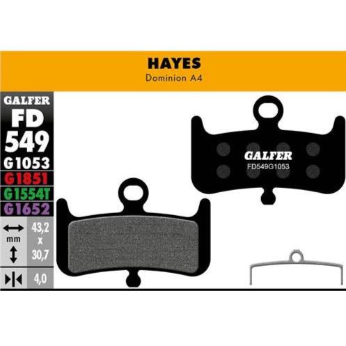 GALFER Pastillas de Freno Disco FD549 - Hayes Dominion A4