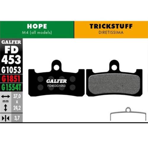 GALFER Pastillas de Freno Disco FD453 -  Hope M4, Trickstuff Diretissima