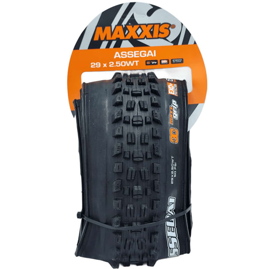 Maxxis ASSEGAI 29X2.50"WT TR EXO+ MAXXGRIP 60TPI Neumático plegable