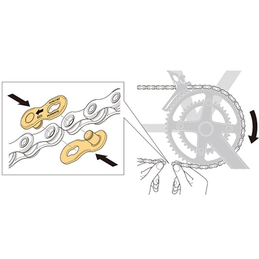 SHIMANO SM-CN910-12 Conector rápido Quick-Link - par
