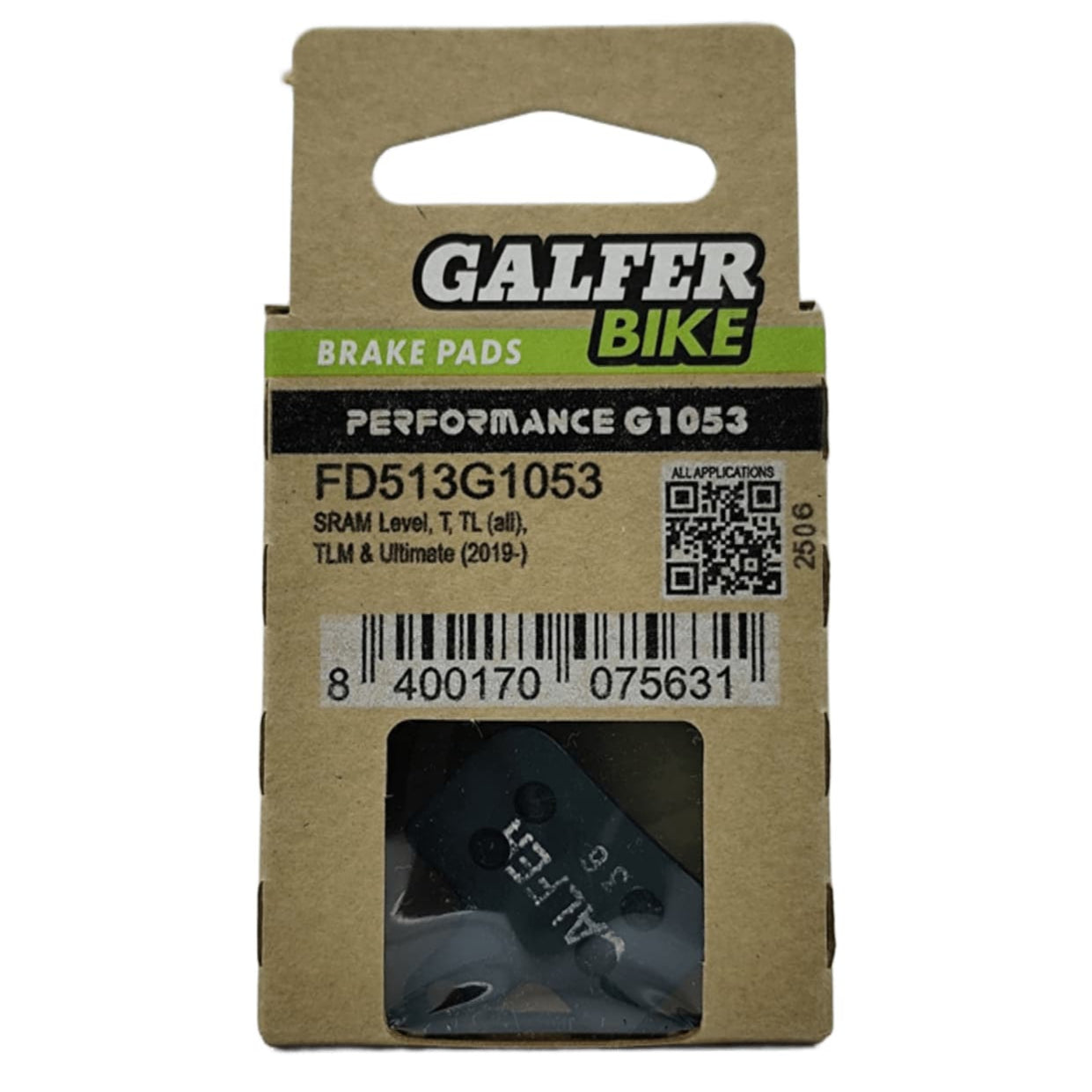 GALFER Pastillas de Freno Disco FD549 - Sram Level, T, TL (all), TLM &amp; Ultimate (2019-), Force AXS