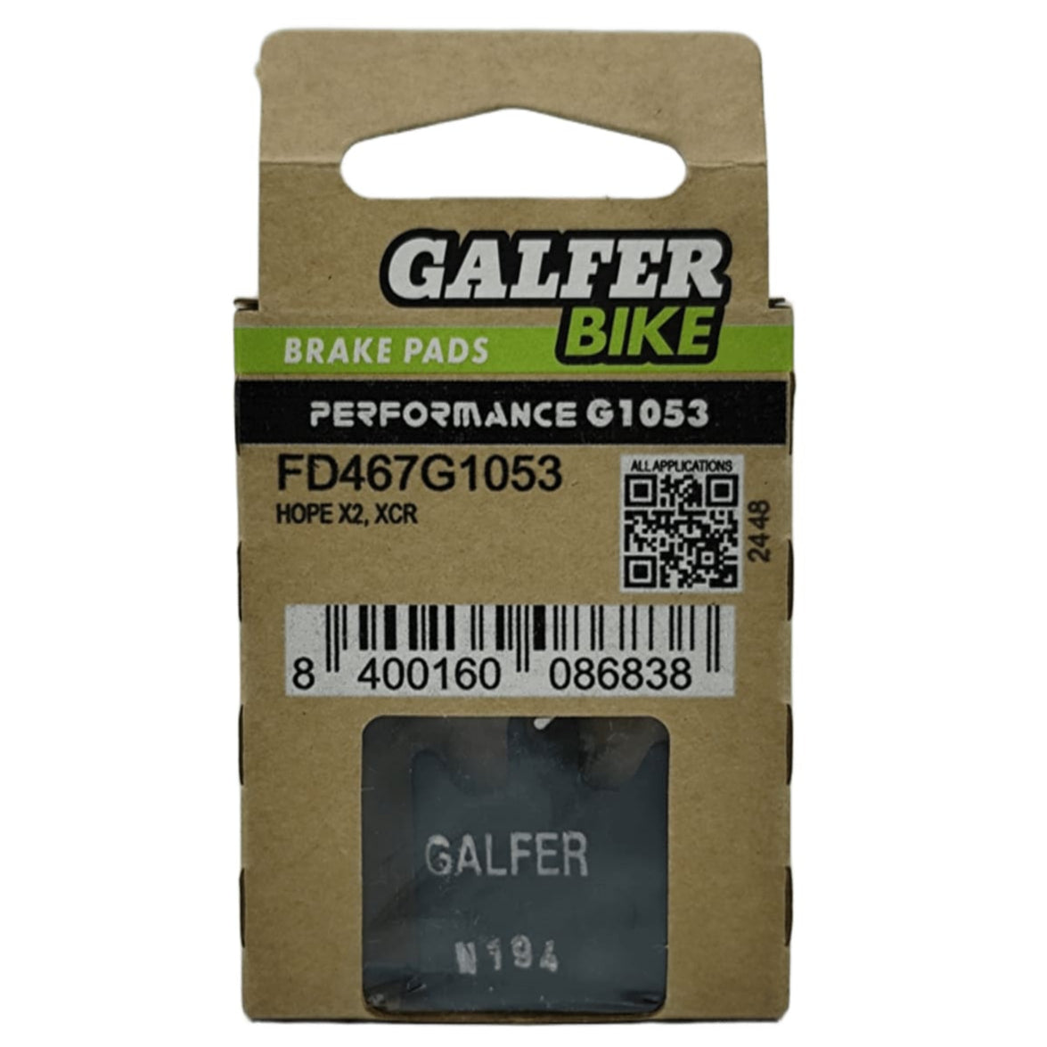 GALFER Pastillas de Freno Disco FD467 - HOPE X2, XCR