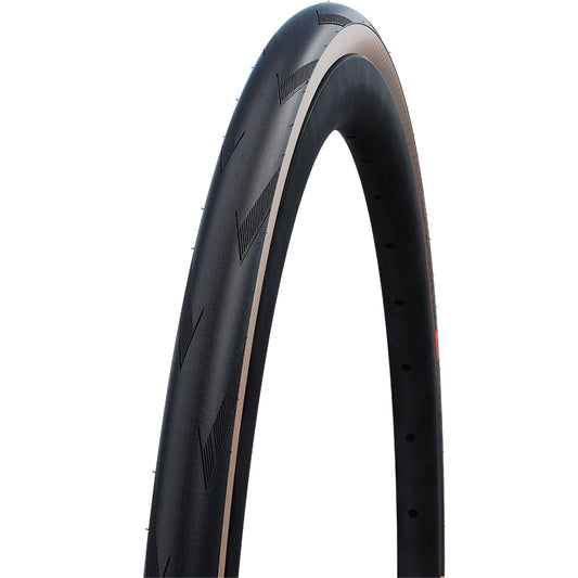 SCHWALBE Neumático plegable PRO ONE TUBELESS 28X1.25" (700X32C) SUPER RACE V-GUARD - ADDIX RACE - Transparent Sidewall